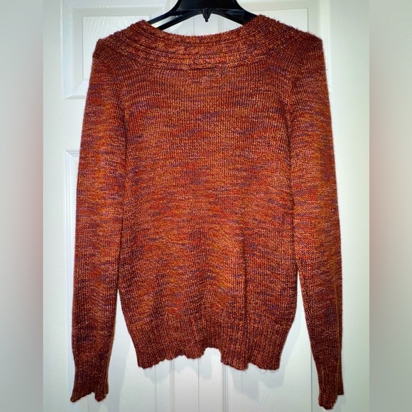 Carolyn Taylor Multicolor V-neck 3 button Sweater. Size PL. GUC - Picture 3 of 11